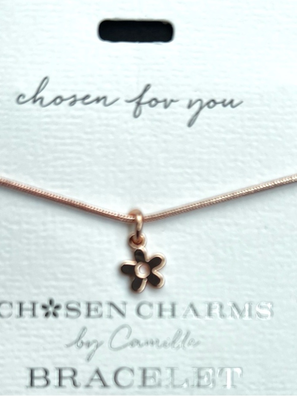 Rose Gold Flower Bracelet